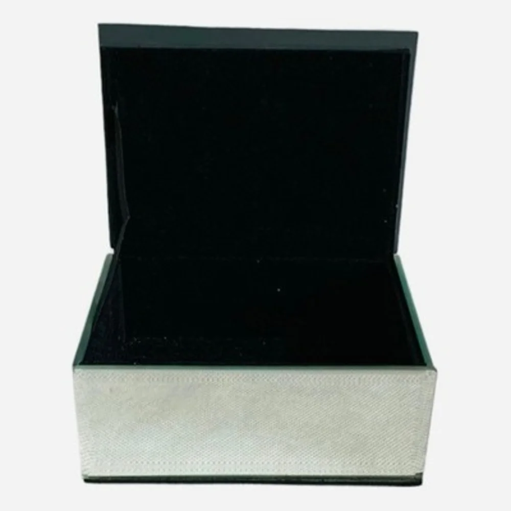 Rare 3D Crystal Drops Mirrored Jewelry Box 5